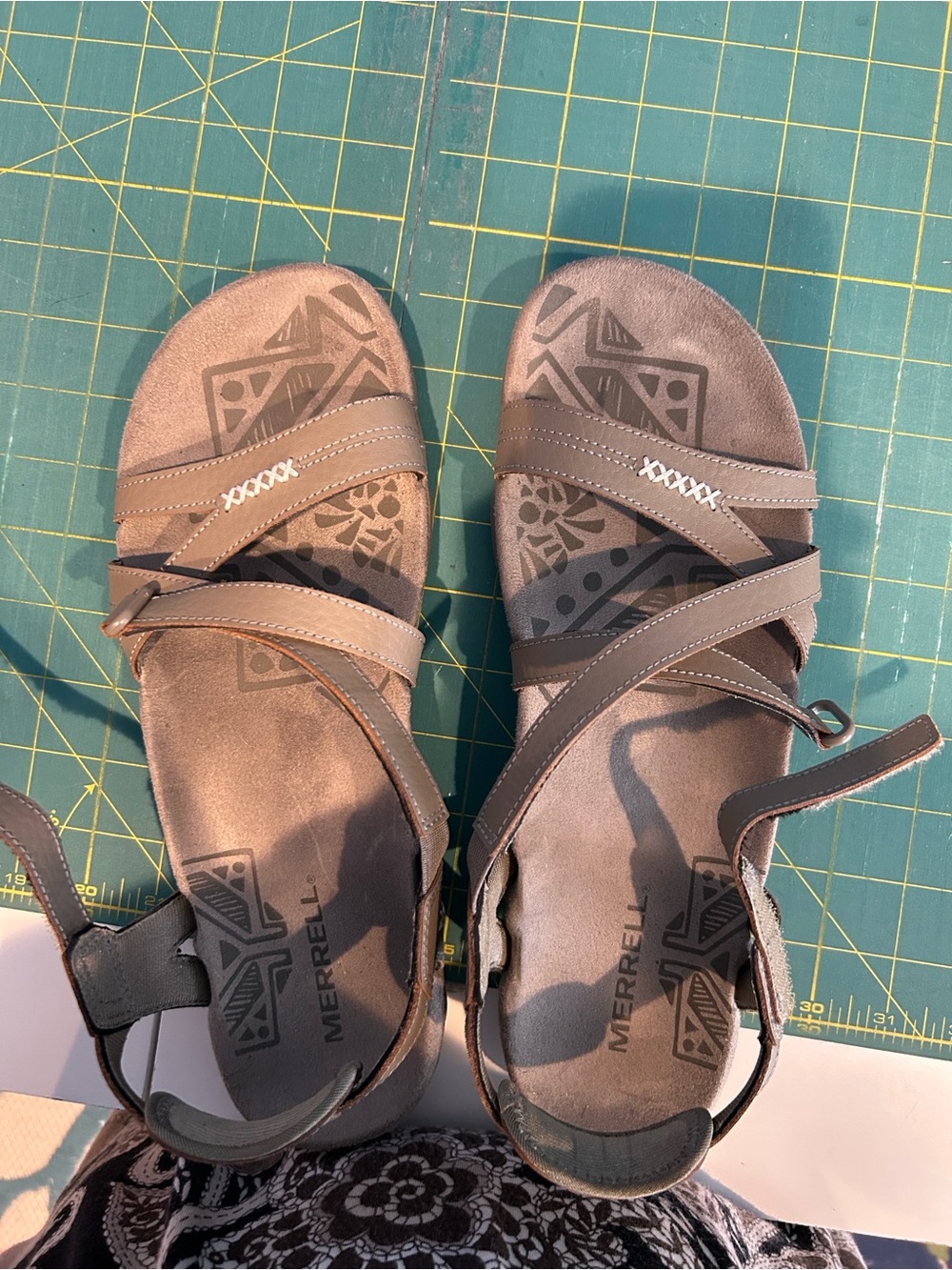 Merrell Women's Taupe Brown Strappy Walking Sandals